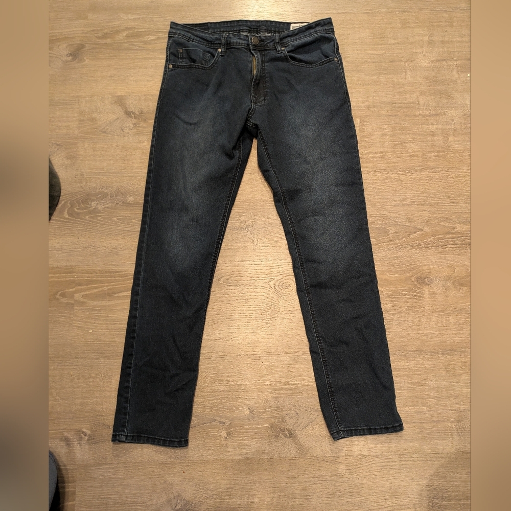 Buffalo David Bitton Slim Straight Navy Blue Jeans